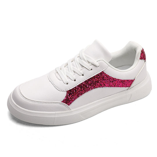 Damen Sneakers mit schimmernden Akzenten und bequemer Laufsohle EB