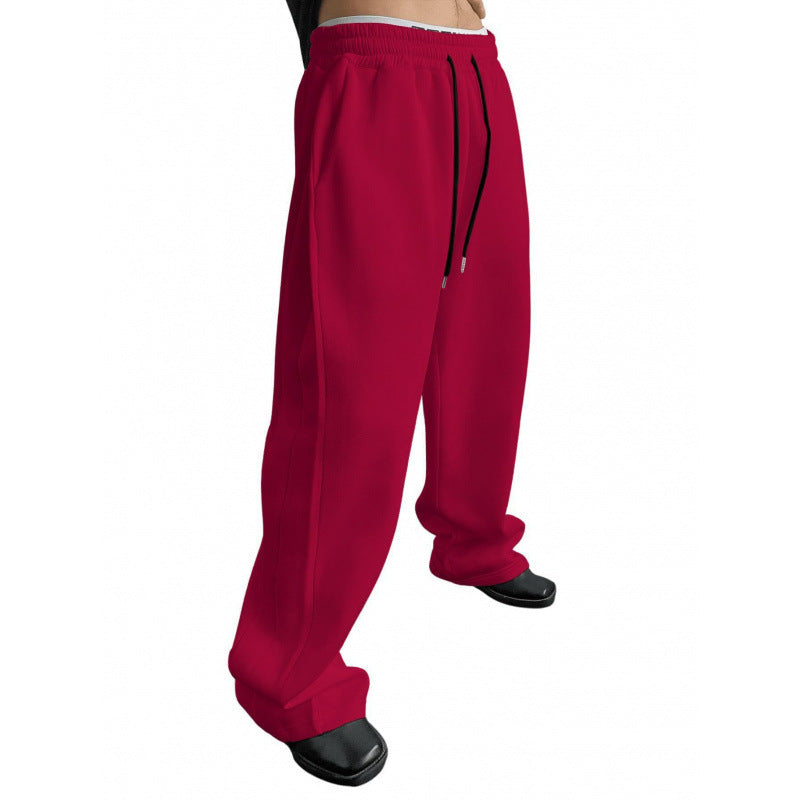 Damen nan weite Oversize Jogginghose mit tiefem Schritt, elastischem Bund und Kordelzug EB
