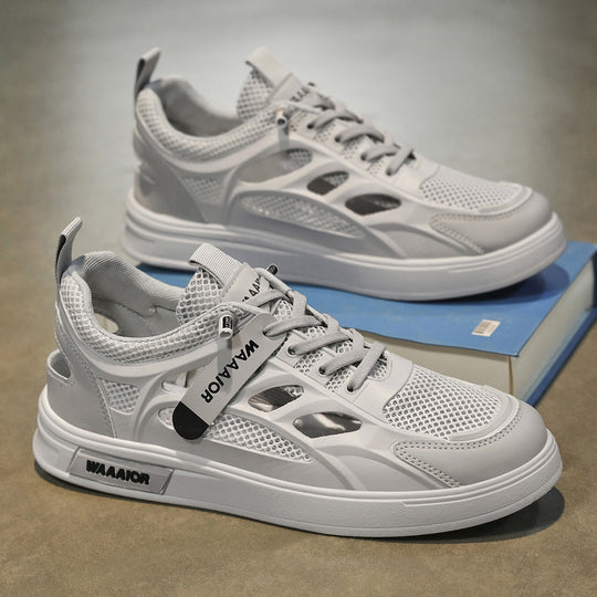 Damen Sportliche Mesh-Sneaker mit atmungsaktiver Konstruktion und dämpfendem Fußbett EB