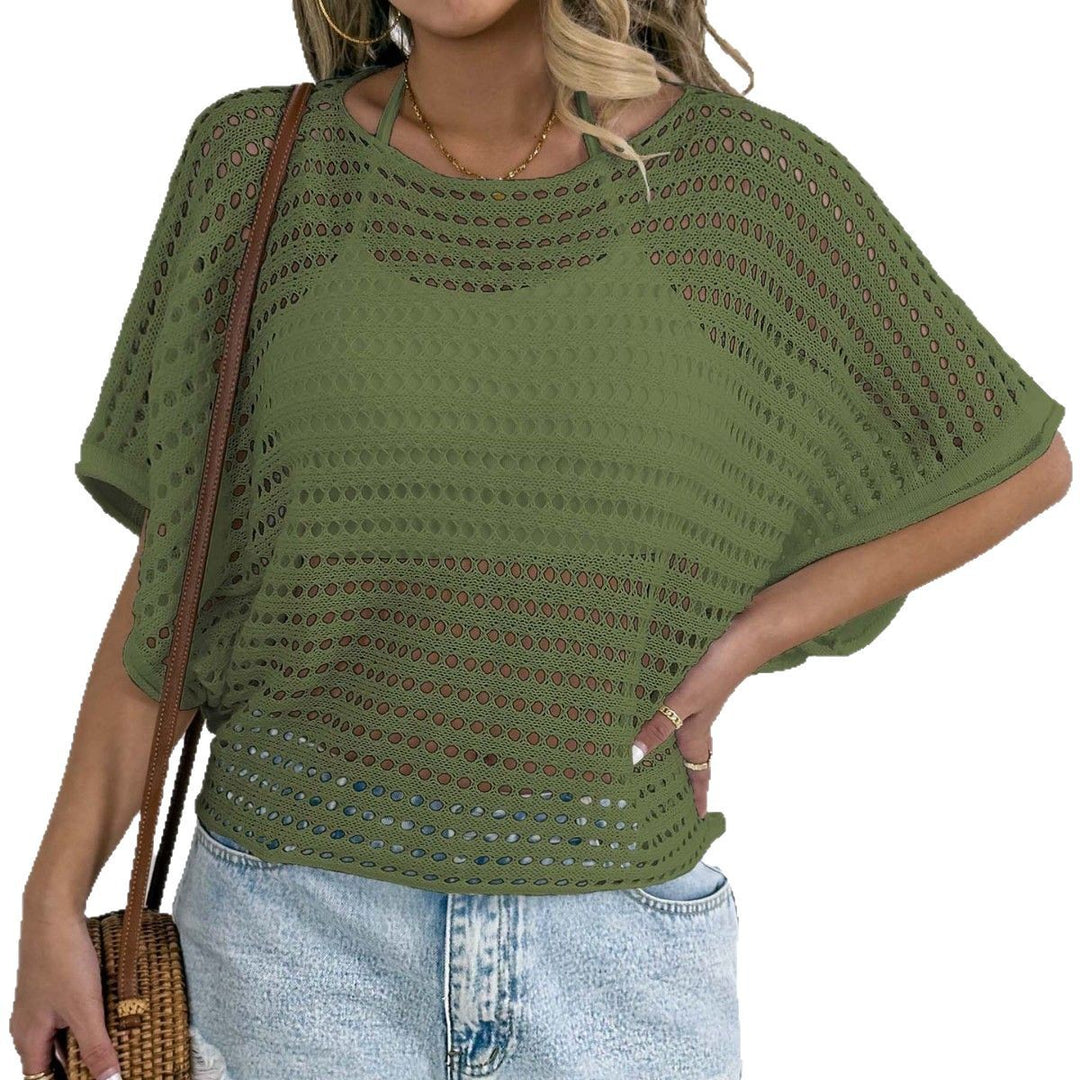 Damen luftiges Netz-T-Shirt EB
