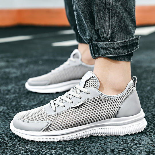 Damen Sportliche Sneakers mit atmungsaktiver Netzoberfläche und rutschfester Sohle EB