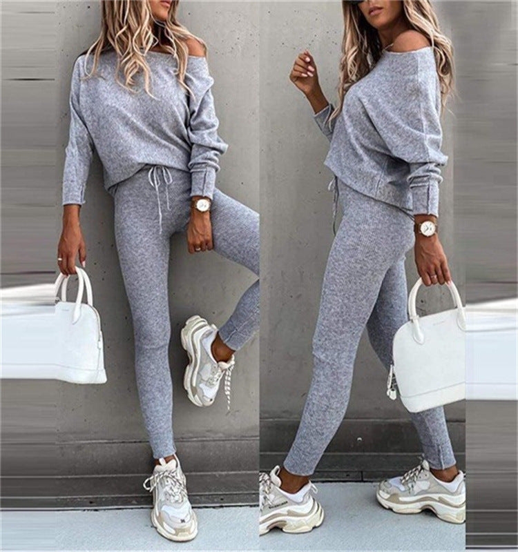 Damen Casual Strickanzug EB