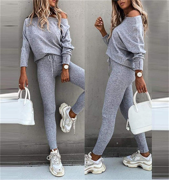 Damen Casual Strickanzug EB