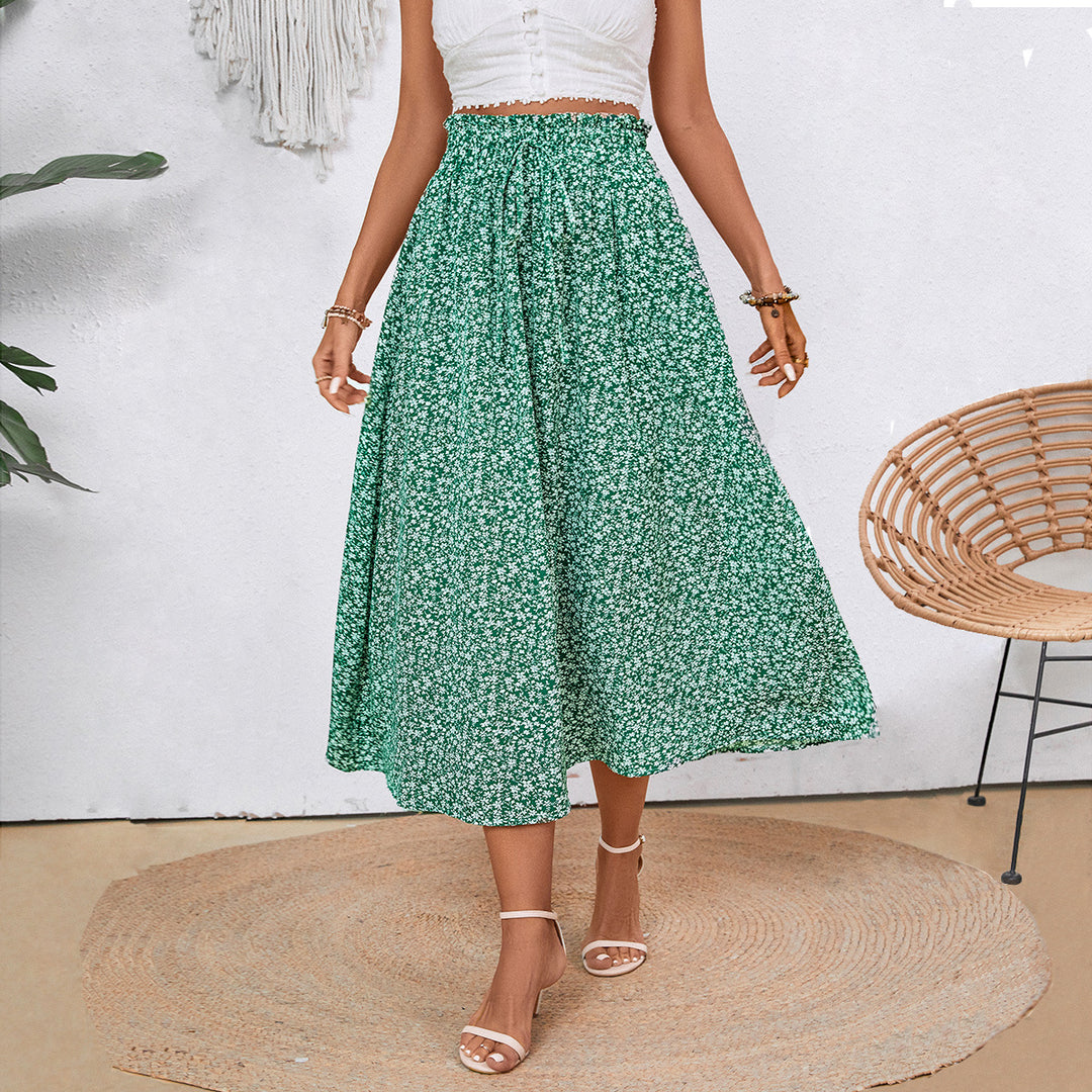 Damen Maxirock mit floralem Muster EB