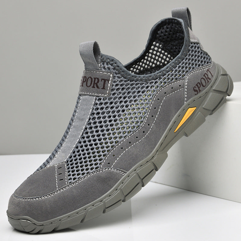 Herren Atmungsaktive Netzsneaker mit rutschfester Sohle EB