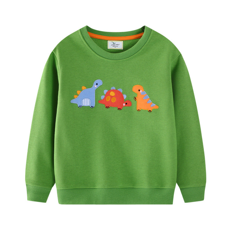 Kinder Sweater mit buntem Dinosaurier-Motiv EB