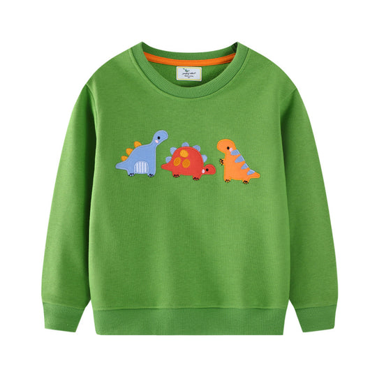 Kinder Sweater mit buntem Dinosaurier-Motiv EB