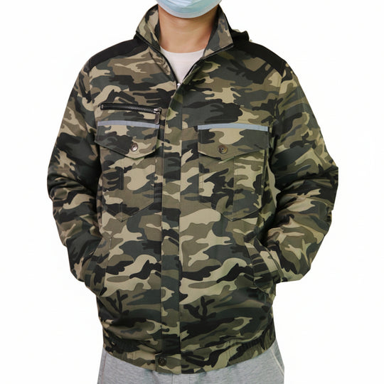 Herren modische Camouflagejacke mit praktischen Taschen R&B