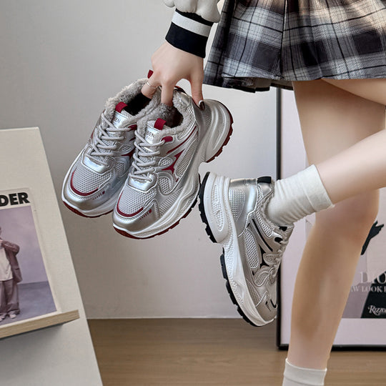 Damen Sportliche Sneaker mit atmungsaktivem Mesh-Obermaterial und komfortabler Dämpfung EB