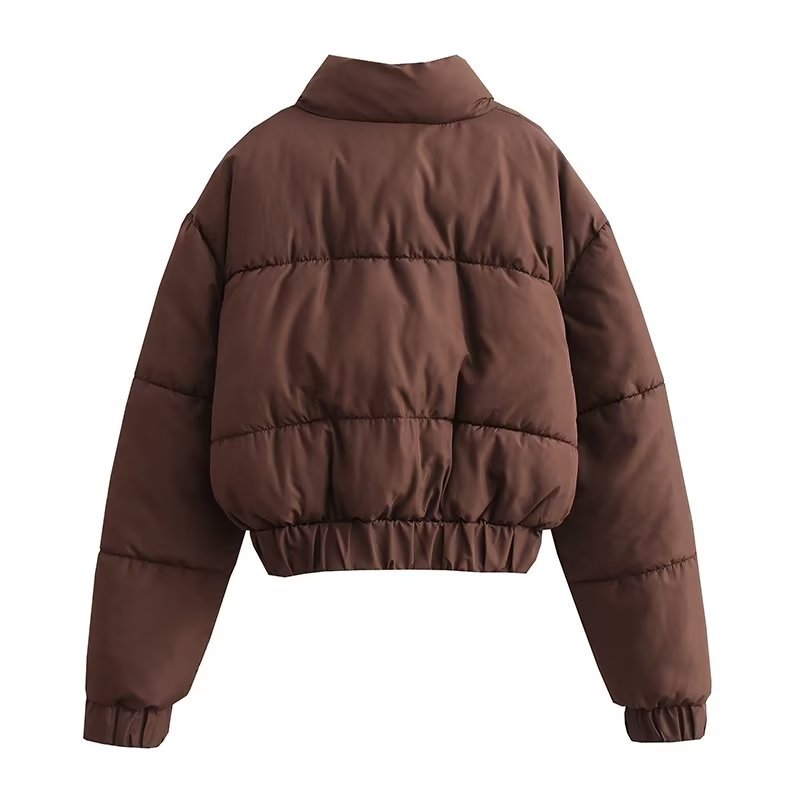 Damen Steppjacke mit hohem Kragen undpraktischen Taschen EB