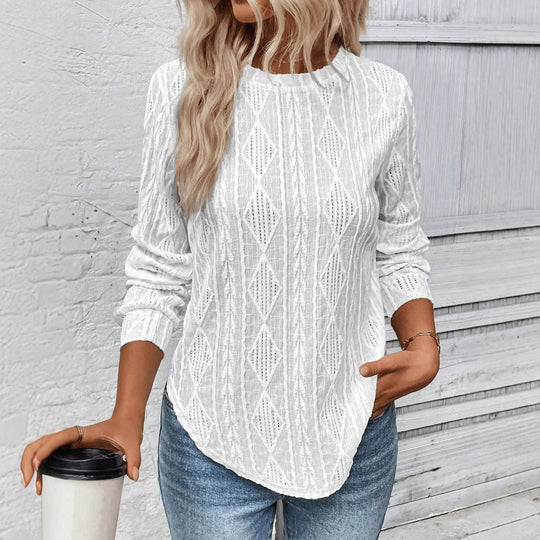 Damen Strickpullover mit strukturiertem Design EB