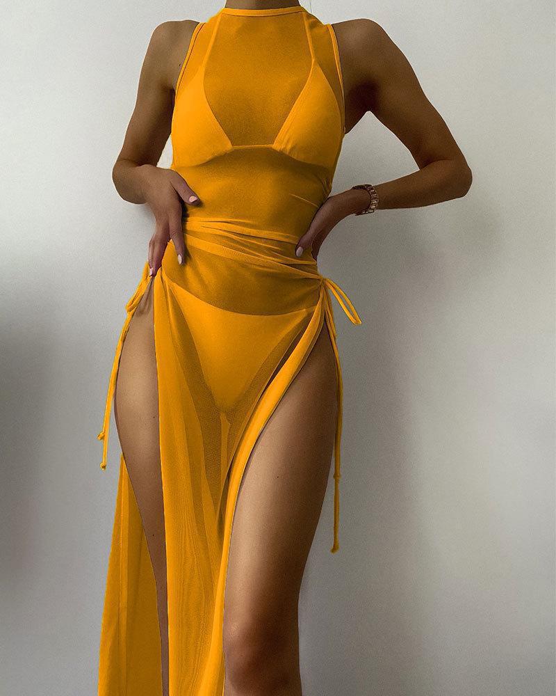 Damen Lange Strandkleid EB