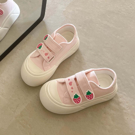 Damen bequeme und verspielte Sneaker mit Klettverschluss von EB