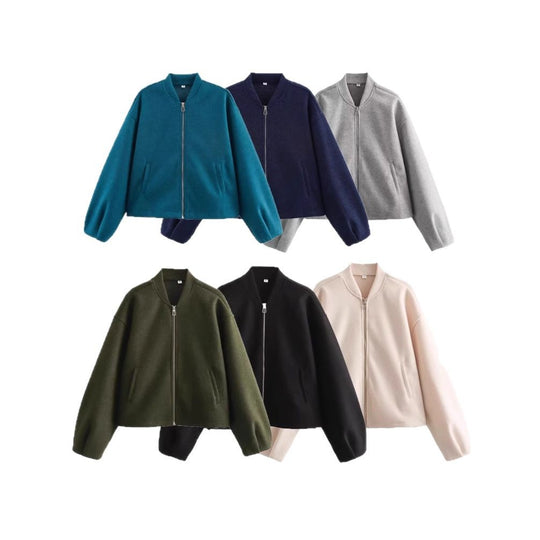 Damen lässige Steppjacke mit modernem Schnitt und praktischen Taschen EB