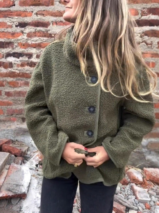 Damen lockere Fleecejacke EB