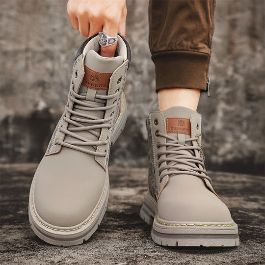Damen Modische und robuste High-Top Stiefel mit detaillierter Paisleymuster EB
