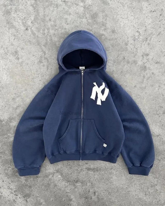 Damen lässiger Sweatshirt mit oversized Passform und großen Kapuze EB