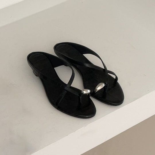 Damen elegante Sling-Sandalen mit modischem Riemendesign und komfortablem Absatz EB