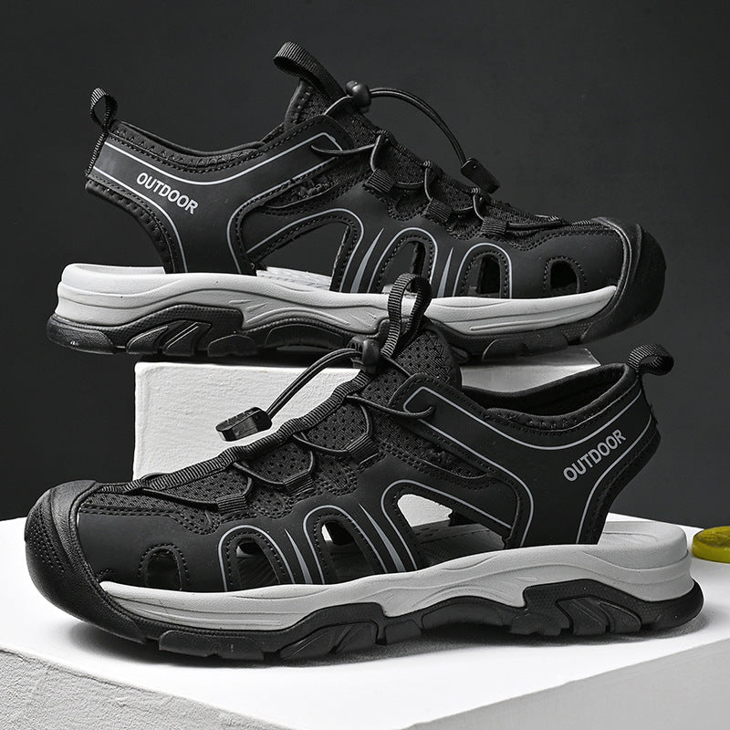 Damen Sportliche Outdoor-Sandalen mit verstellbarem Schnellschnürsystem und rutschfester Sohle EB