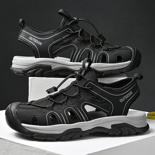 Damen Sportliche Outdoor-Sandalen mit verstellbarem Schnellschnürsystem und rutschfester Sohle EB