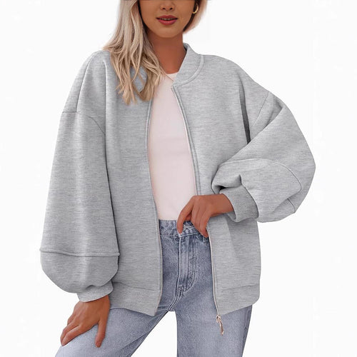 Damen modische Oversized-Jacke EB