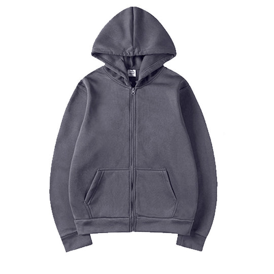 Damen Kapuzensweatshirt mit durchgehendem Reißverschluss und seitlichen Taschen EB