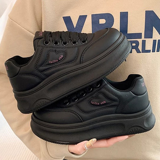 Damen Sportliche Sneaker mit dicker Laufsohle und komfortabler Dämpfung EB