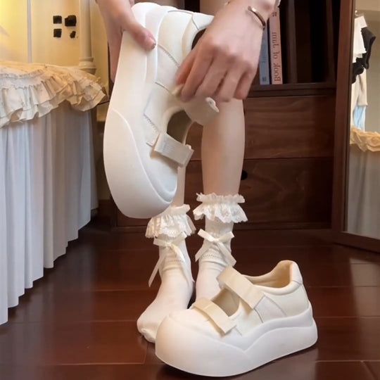 Damen Modische Sneakers mit verstellbarem Riemensystem und rutschfester Sohle EB