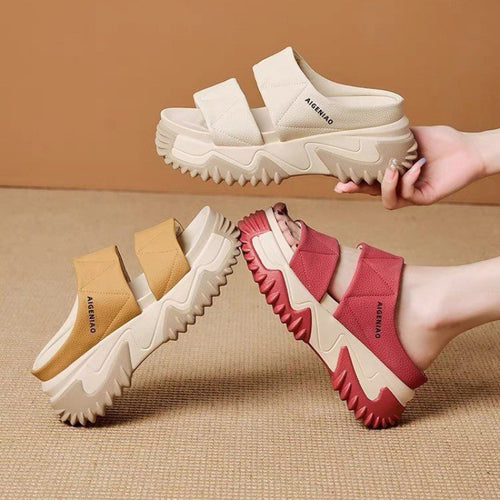 Damen Komfortable und modische Sandalen mit gepolsterter Sohle EB
