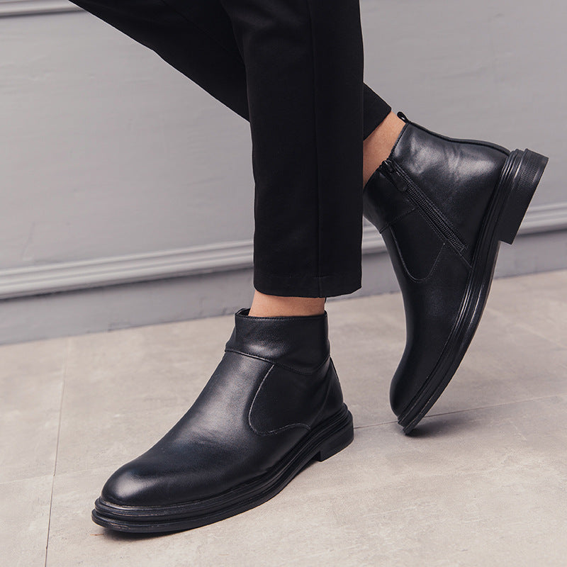 Damen Elegante Chelsea-Stiefel mit seitlichem Reißverschluss und bequemer Innensohle EB