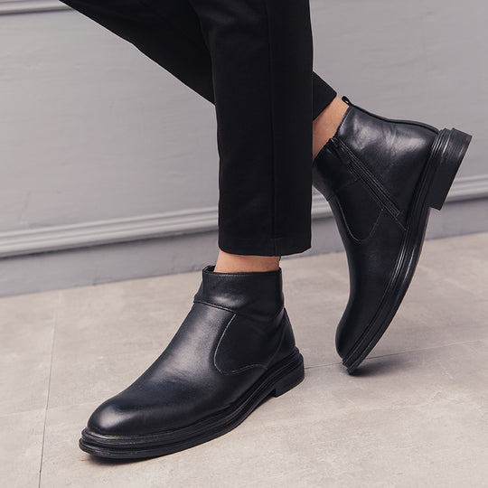 Damen Elegante Chelsea-Stiefel mit seitlichem Reißverschluss und bequemer Innensohle EB