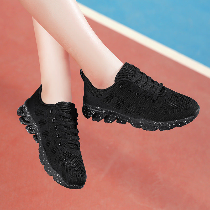 Damen Atmungsaktive Lauf-Sneaker mit dämpfender Sohle und rutschfester Außensohle EB