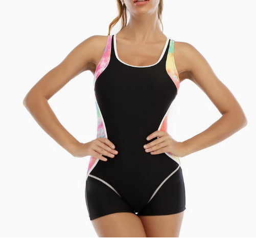 Damen Sportlicher Schwimmanzug mit Shorty-Schnitt EB
