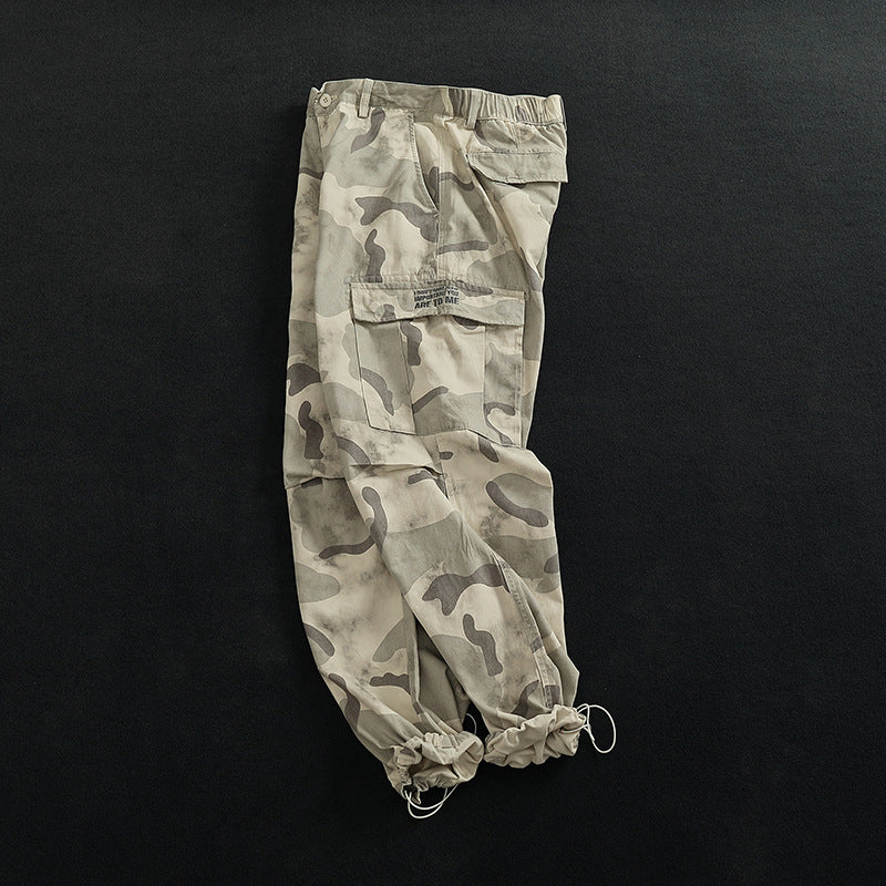 Damen Cargohose mit vielseitigen Taschen und modernem Camouflage-Design EB