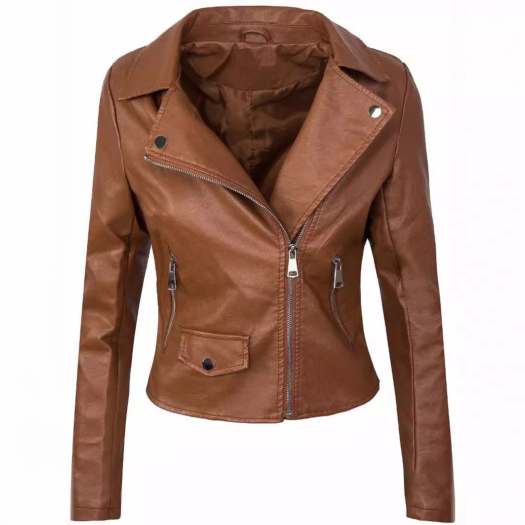 Damen stylische Bikerjacke aus hochwertigem EB