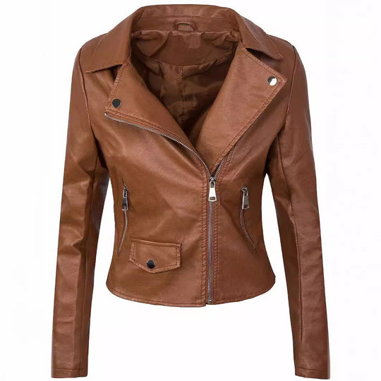 Damen stylische Bikerjacke aus hochwertigem EB