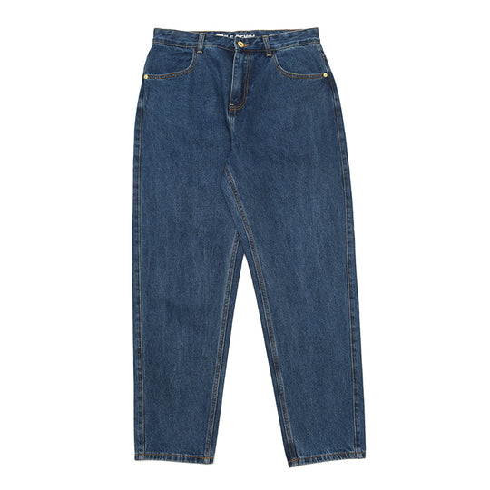 Damen High-Waisted Jeans im Vintage-Stil mit geradem Bein und praktischem Taschendesign EB