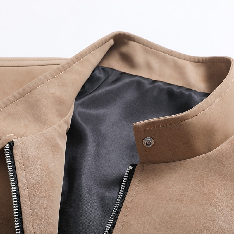 Herren modische Übergangsjacke im lässigen Stil mit praktischen Taschen EB