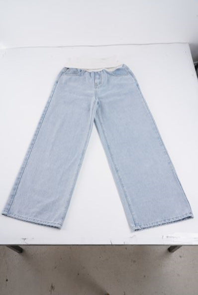 Damen Weitgeschnittene Jeans mit hohem Bund und elastischem Komfort EB