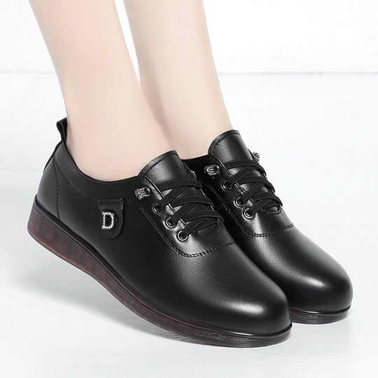 Damen Elegante Schnürschuhe mit modischem Schmuckdetail und rutschfester Sohle EB