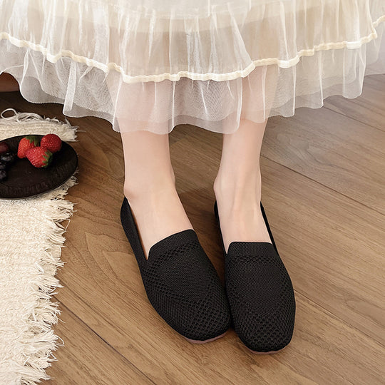 Damen moderne Slingback-Schuhe mit atmungsaktivem Netzmaterial und elastischem Einschlupf EB