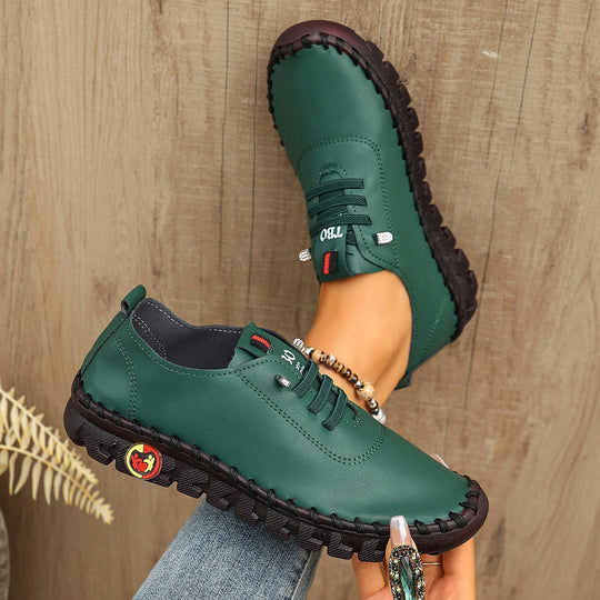 Damen Bequeme Ledersneaker mit innovativem Sohlenprofil EB