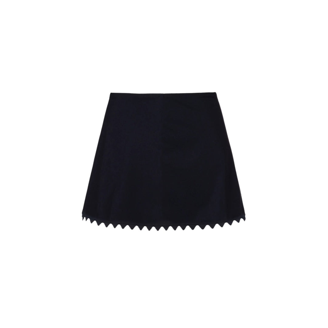 Damen Einteiler Badeanzug mit asymmetrischem Design und passendem Rock EB