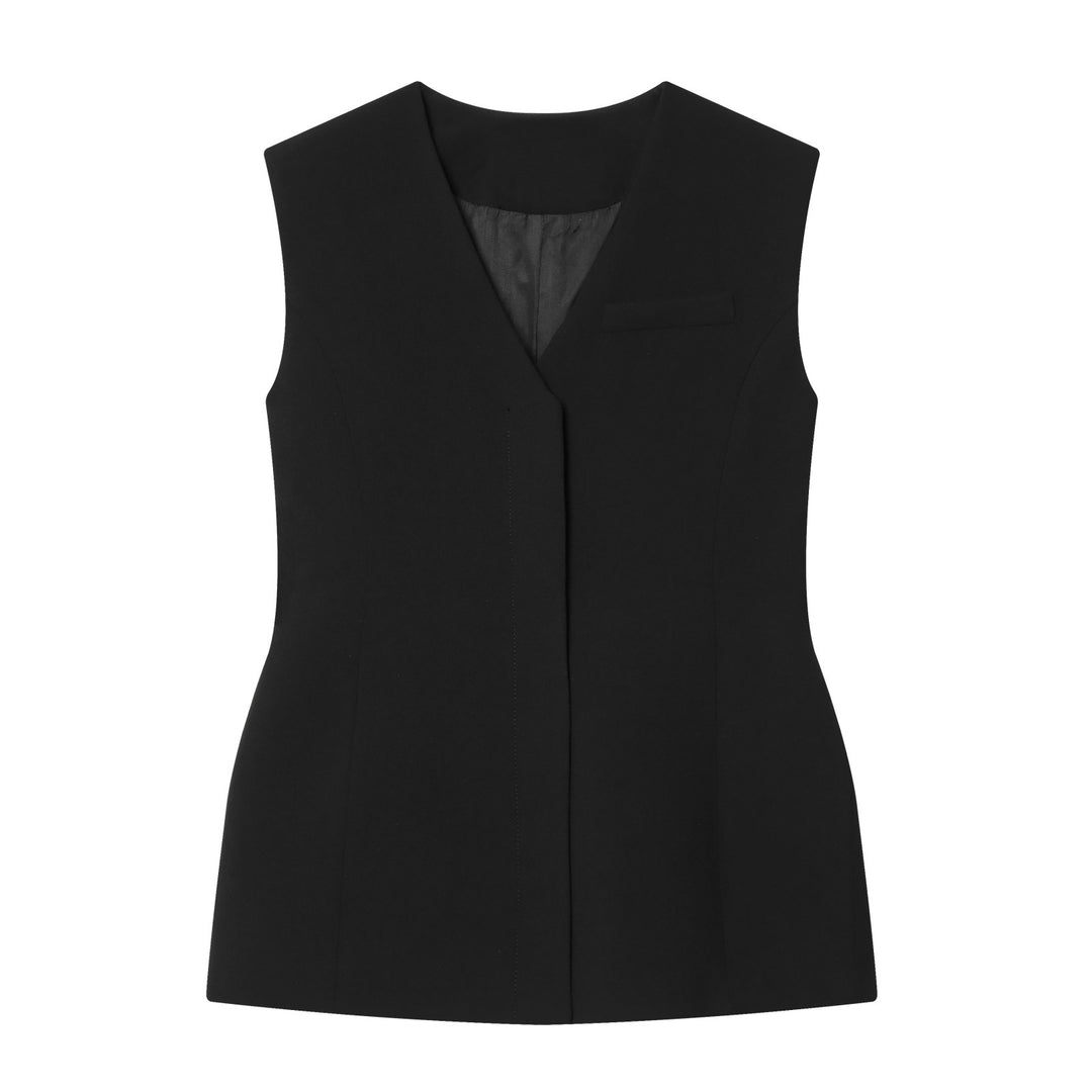 Damen elegante ärmellose Bluse EB