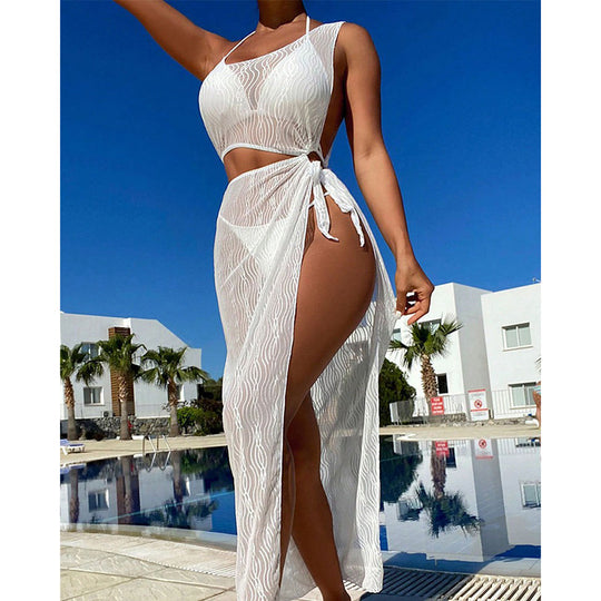 Damen Modischer One-Shoulder-Bikini-Set EB