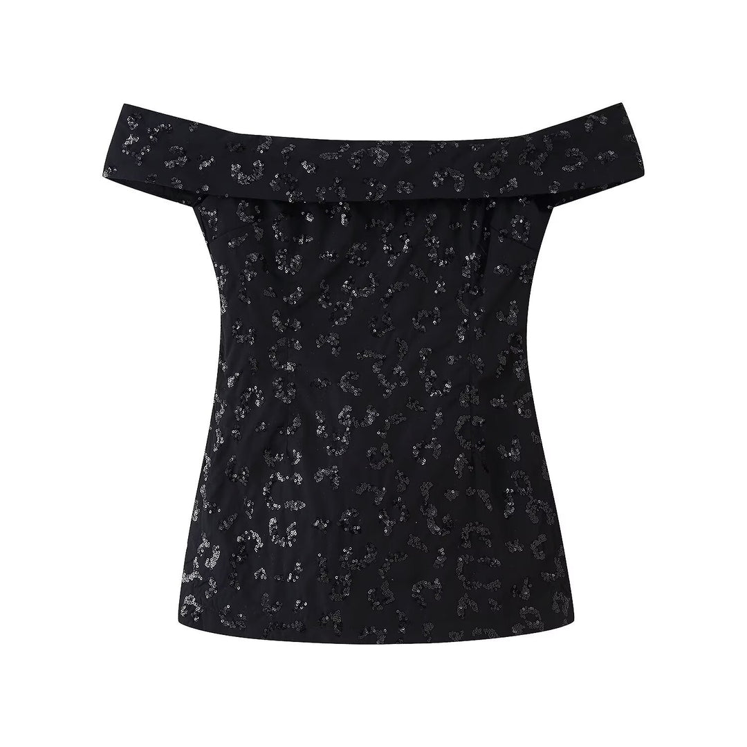 Damen elegante Palazzohose mit floraler Spitzenverzierung EB