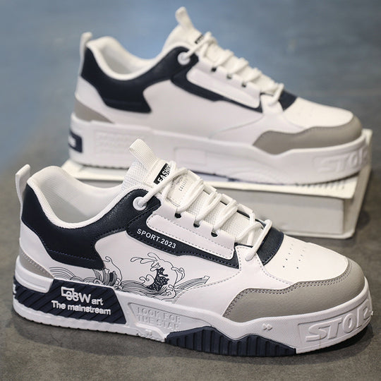 Damen Modische Freizeitsneaker mit rutschfester Sohle und grafischem Design EB
