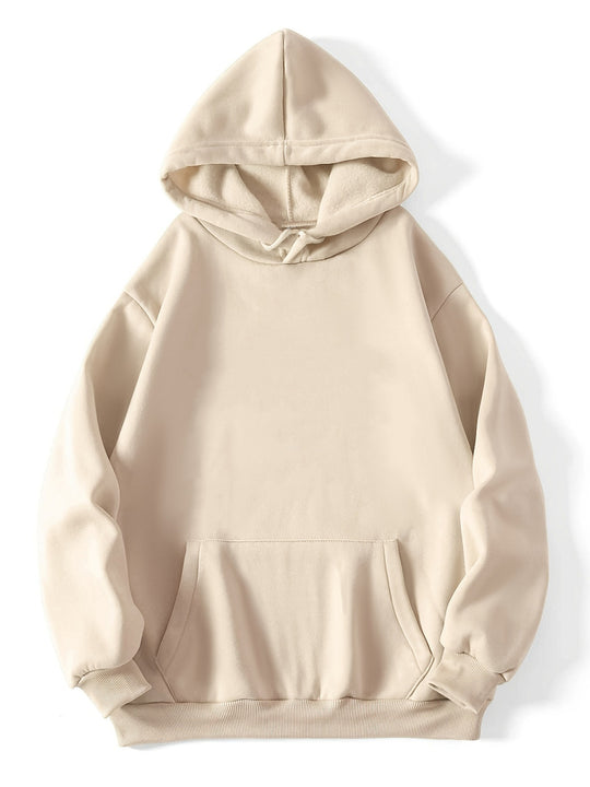 Damen Oversized Kapuzenpullover mit Kängurutasche EB