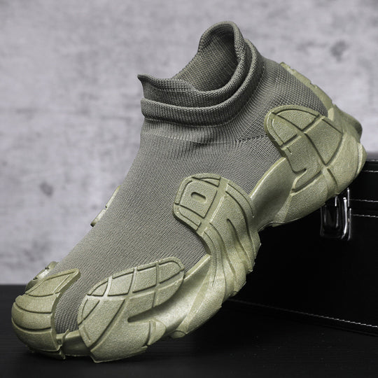 Unisex modische High-Top Sneakers mit elastischem Strick-Obermaterial EB