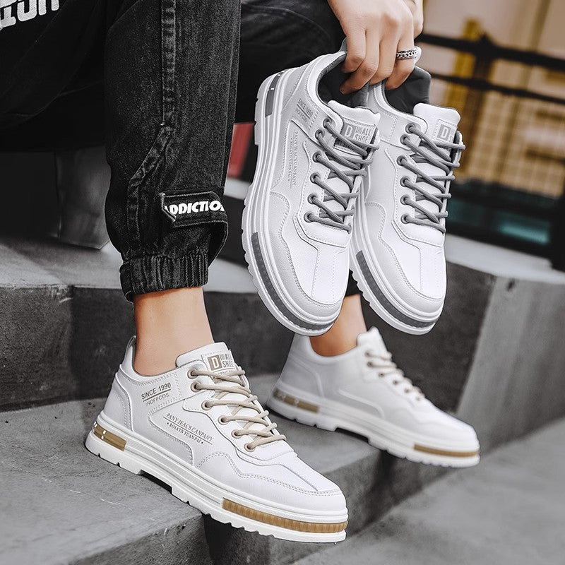 Herren modischer Freizeit‑Sneaker mit dicker Plateausohle, gepolstertem Schaft und verstärkter Zehenkappe EB